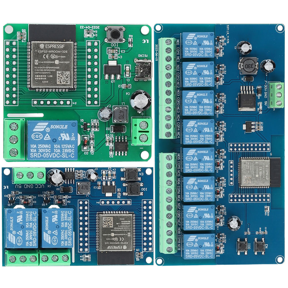 Relay 8 Channel Board - ESP32 1/2/8 kanałowy moduł zasilania DC